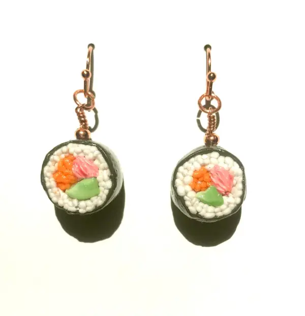 Polymer Clay Sushi Earrings